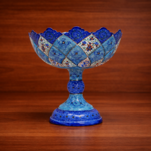 Small Enamel (Minakari) Pedestal Bowl
