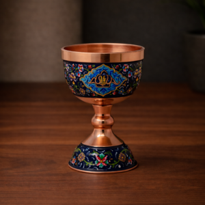 Copper Enamel (Minakari) Goblet