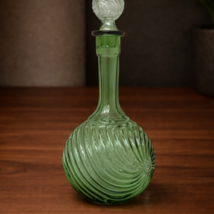 Green Glass Decanter