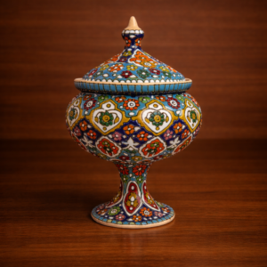 Enamel (Minakari) Pottery Candy Bowl