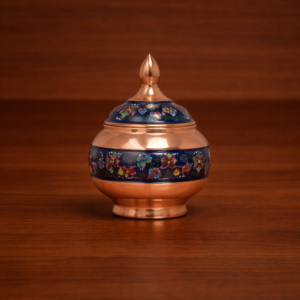 Small Enamel (Minakari) Copper Candy Bowl