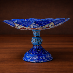 Enamel (Minakari) Pedestal Fruit or Cake Stand