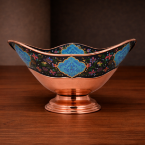Triangle Enamel (Minakari) copper Bowl