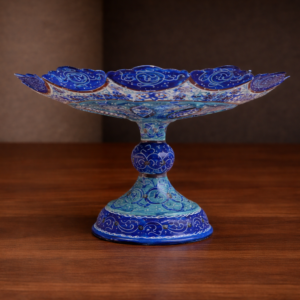 Enamel (Minakari) Copper Pedestal Dish